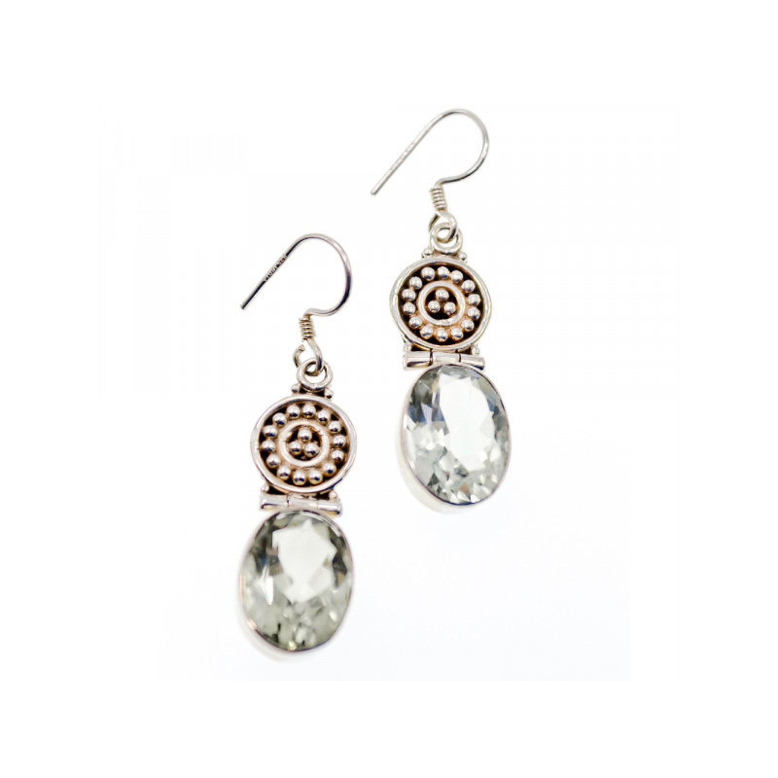925 Sterling Silver Demantoid Earrings